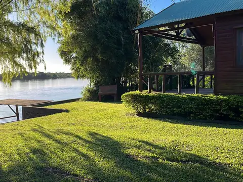 Cabañas sobre el rio parana con financiacion