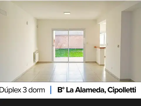 Duplex 3 dormitorios en venta, barrio la alameda