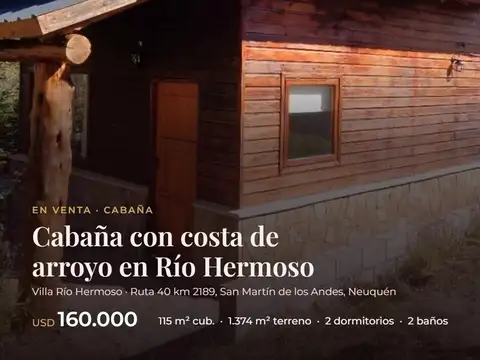 Casa dúplex  en venta en villa rio hermoso, san martin de los andes, patagonia