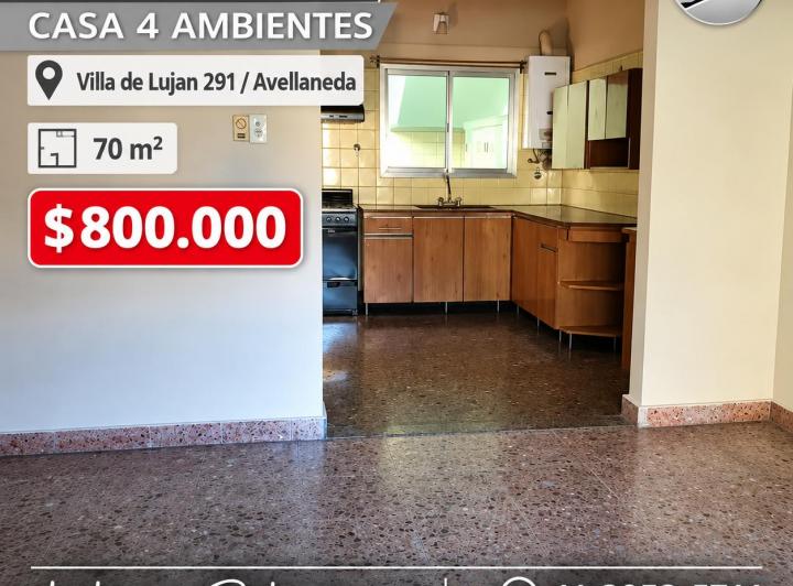 Casa · 70m² · 4 Ambientes