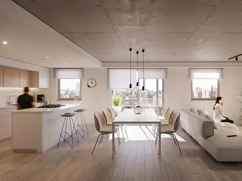 Departamento en venta de dos dormitorios en barrio abasto con balcón