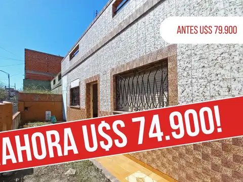 Venta casa 3 ambientes con patio, terraza y quincho