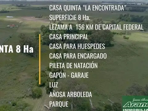 Campo en Venta en Lezama, Partido de Lezama