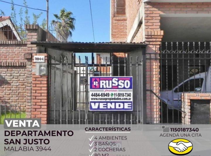 Departamento · 80m² · 4 Ambientes · 1 Cochera