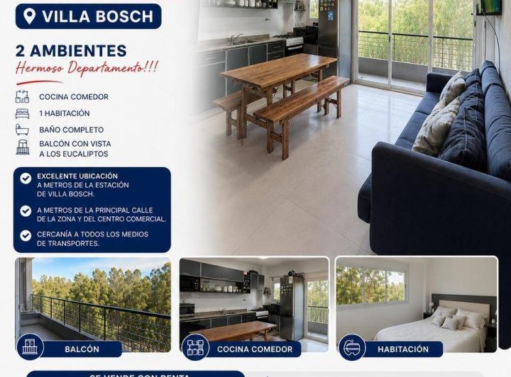 Departamento · 40m² · 2 Ambientes