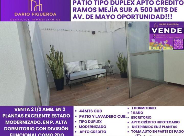 Departamento · 44m² · 2 Ambientes