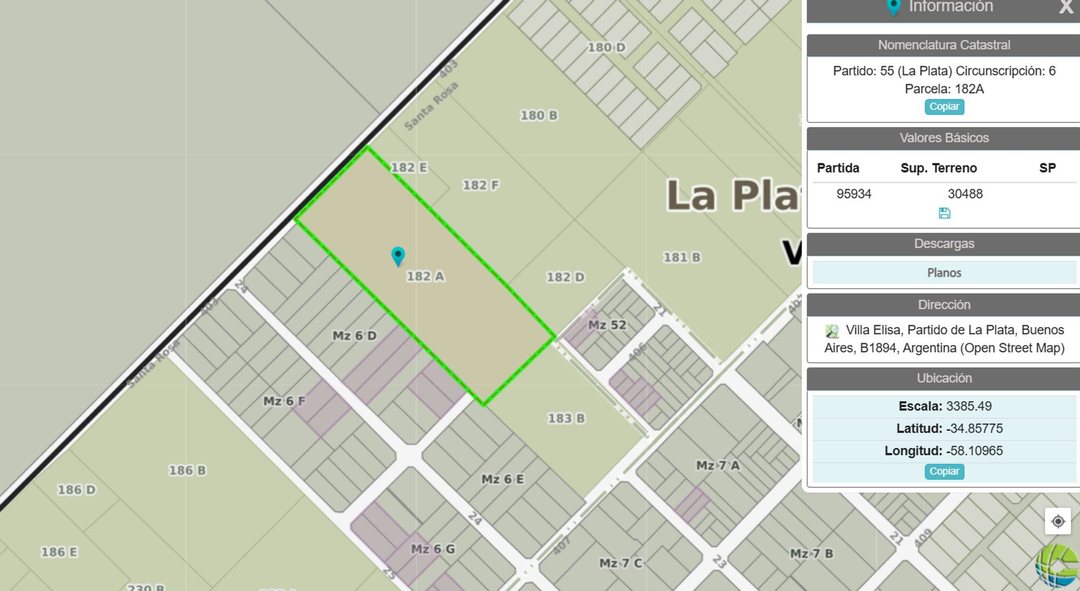 HECTAREA EN VENTA EN VILLA ELISA