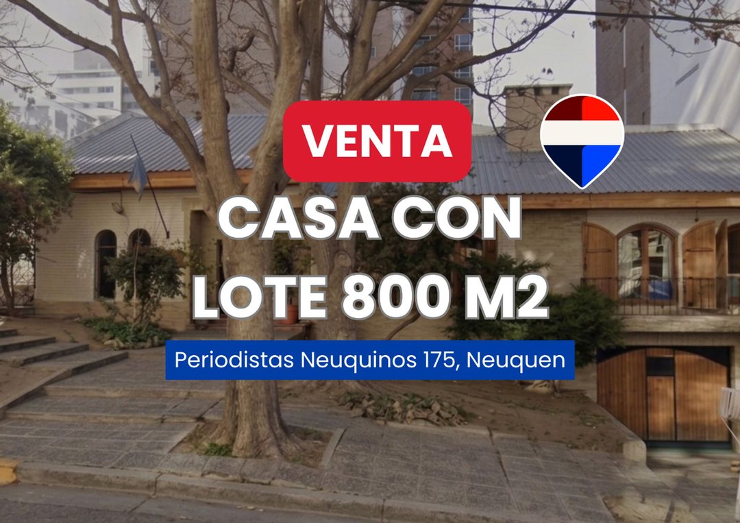 VENTA CASA C/LOTE 800 M2 APTO DESARROLLO