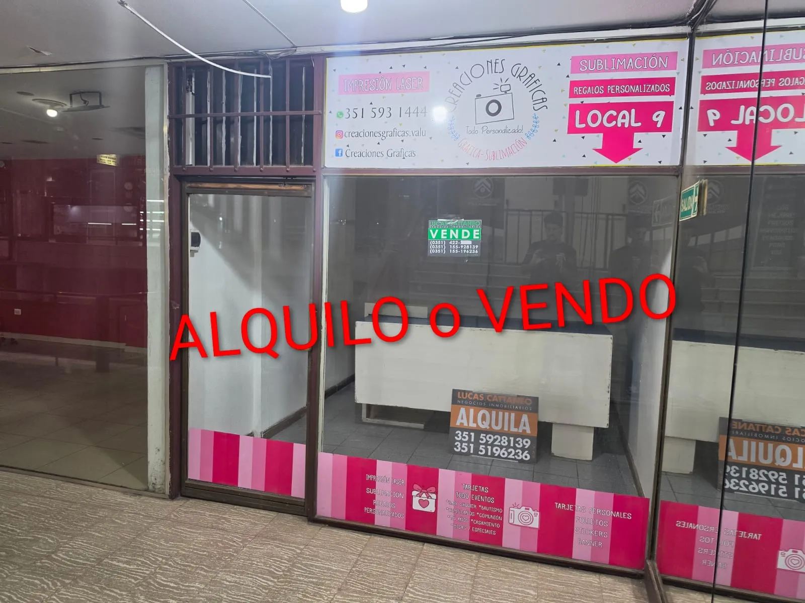 Alquilo Local de 24 metros en Galeria London sobre Av Gral Paz casi esquina Colon