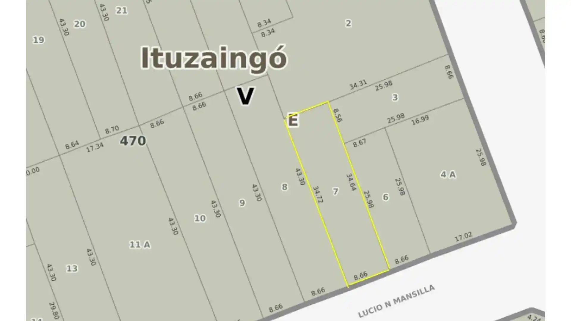Lote para Emprendimiento Edilicio Ituzaingo Norte