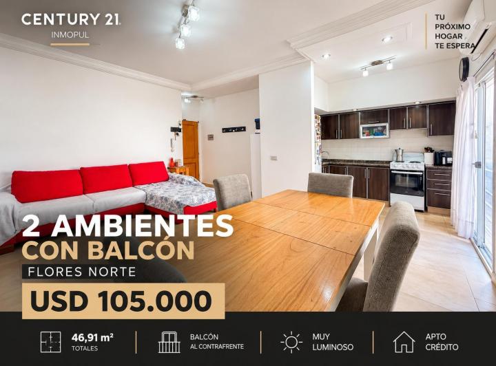 Departamento · 42m² · 2 Ambientes