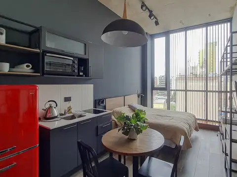 Duplex amoblado con terraza exclusiva en san juan 2312 en alquiler temporal