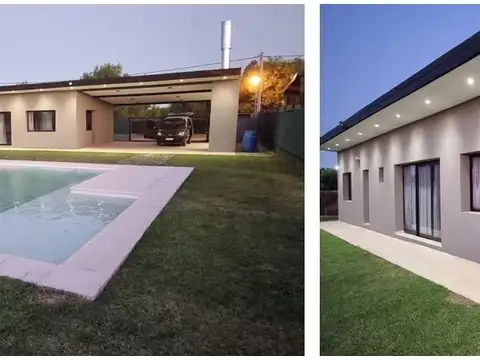 Casa sobre 2 terrenos, 2 dormitorios, excelente calidad constructiva. roldan. punta chacra.