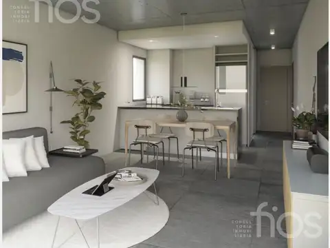 Venta departamento a estrenar de un dormitorio con balcon al frente y contrafrente en zona rio