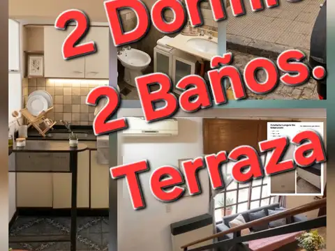 Alquiler casa   tipo duplex  " en caballito " coronel a. polinario 1200 caba   hermosa vivienda   2 dormitorios  + 2 baños + cocina comedor amplio  + terraza  + lavadero ! sin expensas  (sin gastos ) espacio aéreo libre c/ terraza !     info y fotos