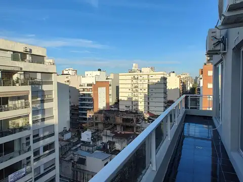 Alquiler 3 ambientes 74m2 piso alto con balcón muy luminoso