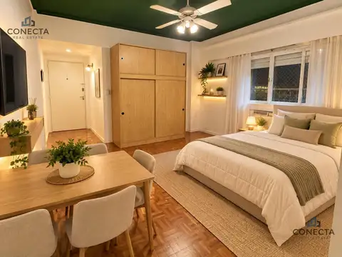 Monoambiente en alquiler en recoleta exclusivo
