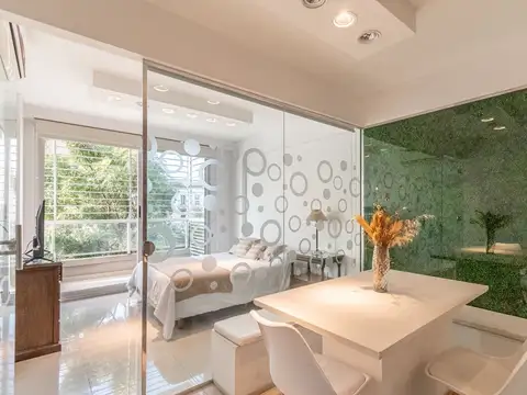 Alquiler monoambiente recoleta con balcon luminoso