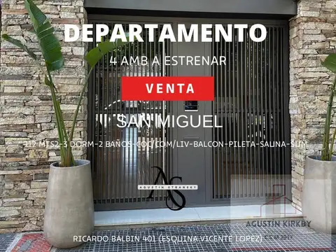 Departamento en Venta en San Miguel, Partido de San Miguel