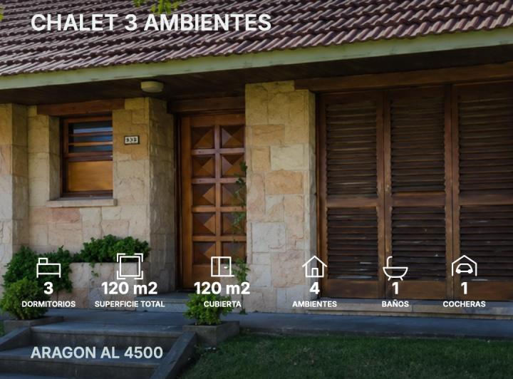 Casa · 120m² · 4 Ambientes · 1 Cochera