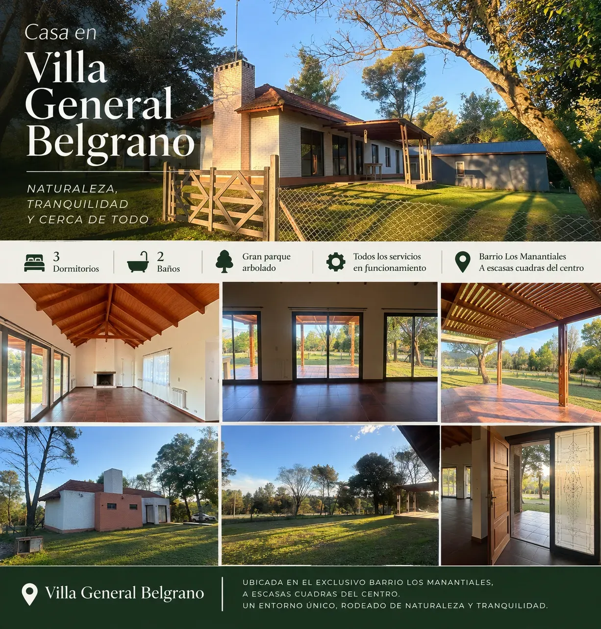 VILLA GRAL BELGRANO ALQUILER CASA 3 DOR TODOS LOS SERVICIOS A METROS DEL CENTRO