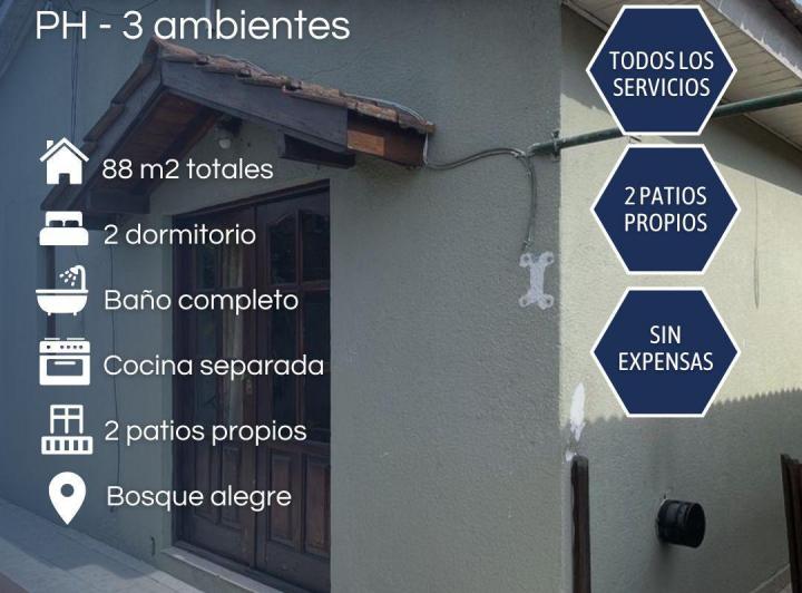 PH · 60m² · 3 Ambientes · 1 Cochera