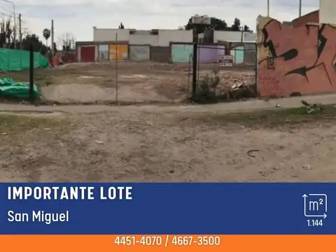 Terreno en Venta en San Miguel, Partido de San Miguel