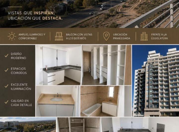 Departamento · 100m² · 3 Ambientes · 1 Cochera