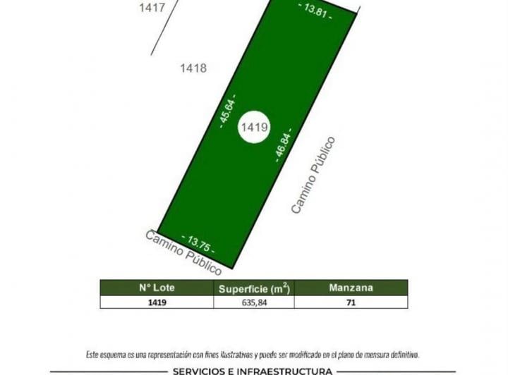Terreno · 636m²