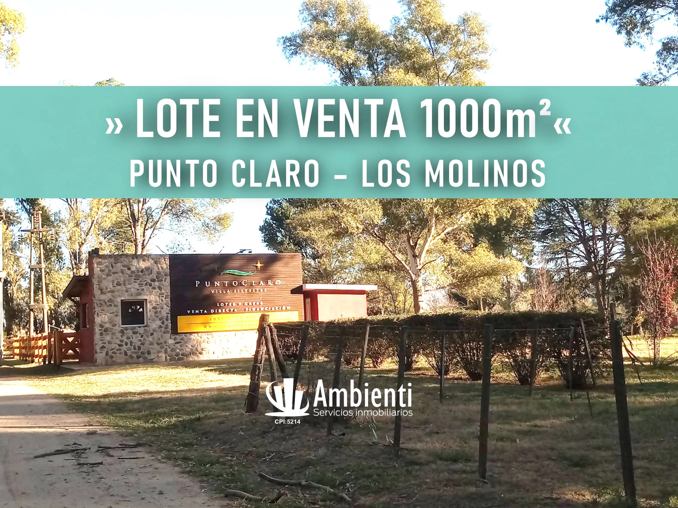 OPORTUNIDAD PUNTO CLARO - LOTE CON ESCRITURA