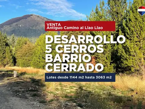 Lote en 5cerros- camino viejo al llao llao