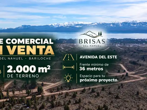 Lote apto comercial financiado bariloche