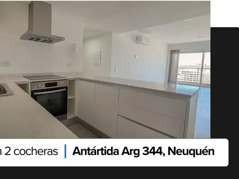 Depto 2 dorm 2 cocheras en venta, centro alto, nqn