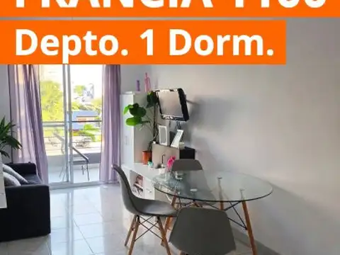 Alquiler depto 1 dormit francia 1100