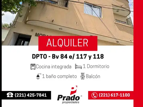 Depto 1 dorm - con balcón