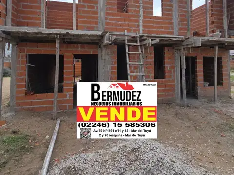 Venta dúplex 3 ambientes al frente calle 87 entre 6 y 7 mar del tuyu