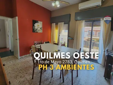 Ph 3 amb con terraza y balcon en quilmes oeste