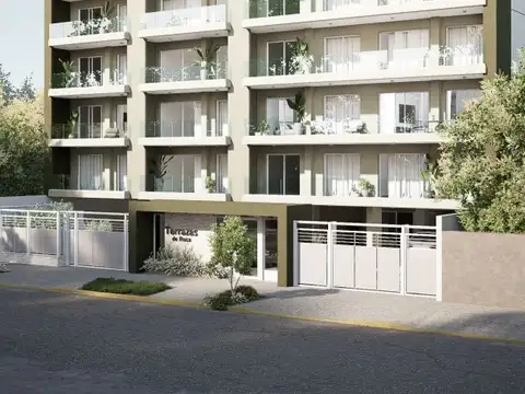 Semipiso tres ambientes con balcon terraza