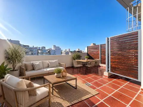 Piso 4 ambientes con terraza privada y cochera · guemes