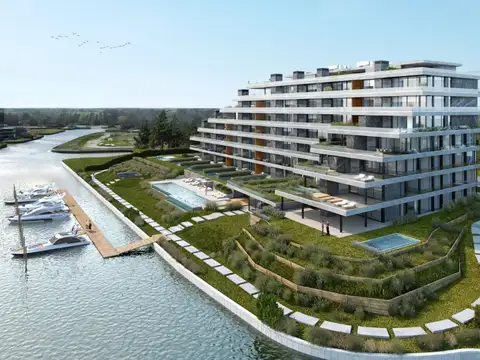 Venta 3 ambientes en acqua marina nordelta al rio