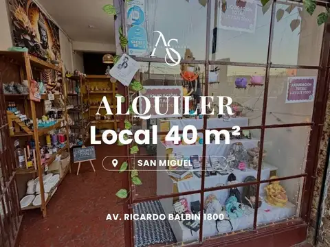 Local en san miguel av. ricardo balbin 1800