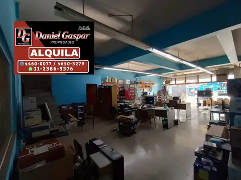 Alquiler - excelente local de 450 m2 totales - 2 plantas c/depósito