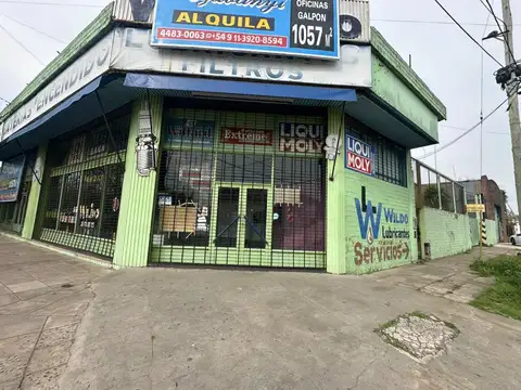 Moron sur- sobre av eva peron y coronel arena-1.057 m² | local + galpón + terreno - apto v. rubros ( automotor, logistica, detailing, etc.....)- excelente ubicacion