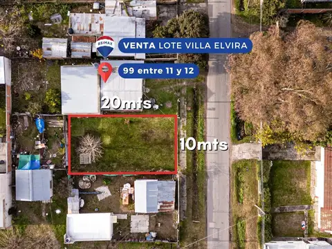 Lote en venta, villa elvira.