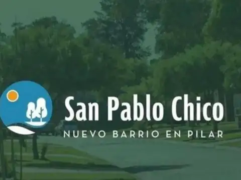 Venta lote pilar b° san pablo chico financiacion