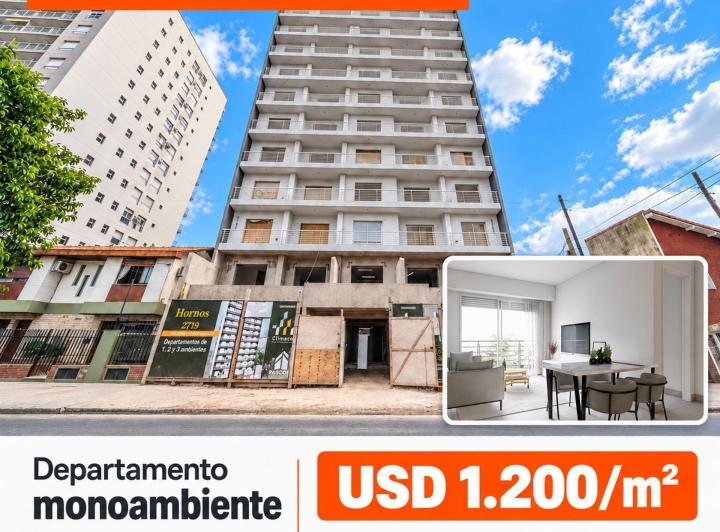 Departamento · 44m² · 1 Ambiente