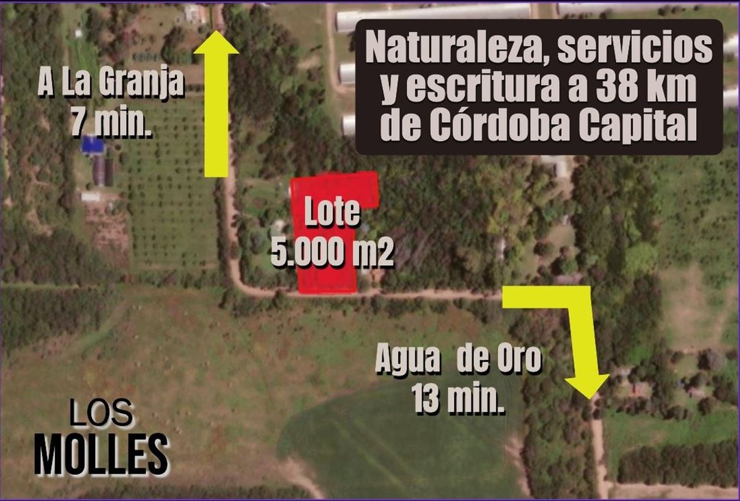 Lote 5.000 m² Sierras Chicas - PERMUTO - Escritura
