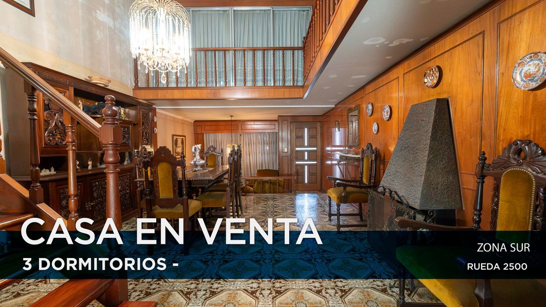 VENTA CASA 3 DORMITORIOS CON COCHERA EN JORGE CURA