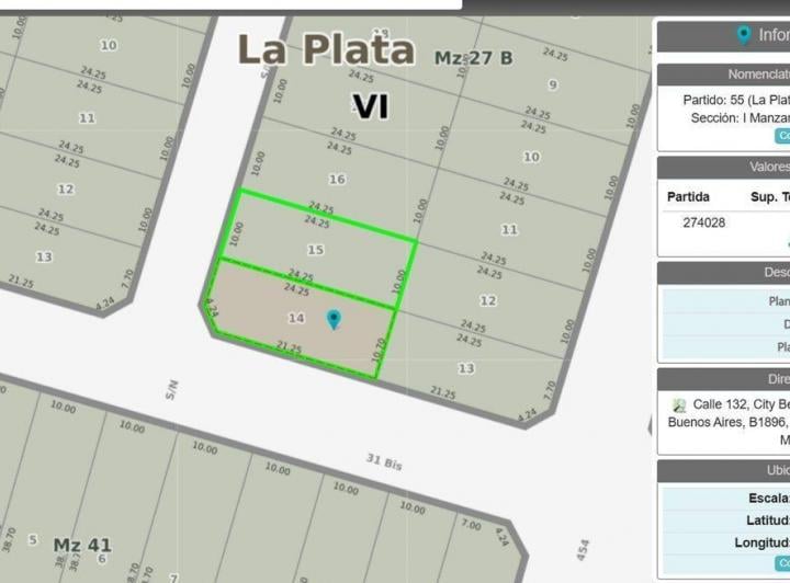 Terreno · 498m²
