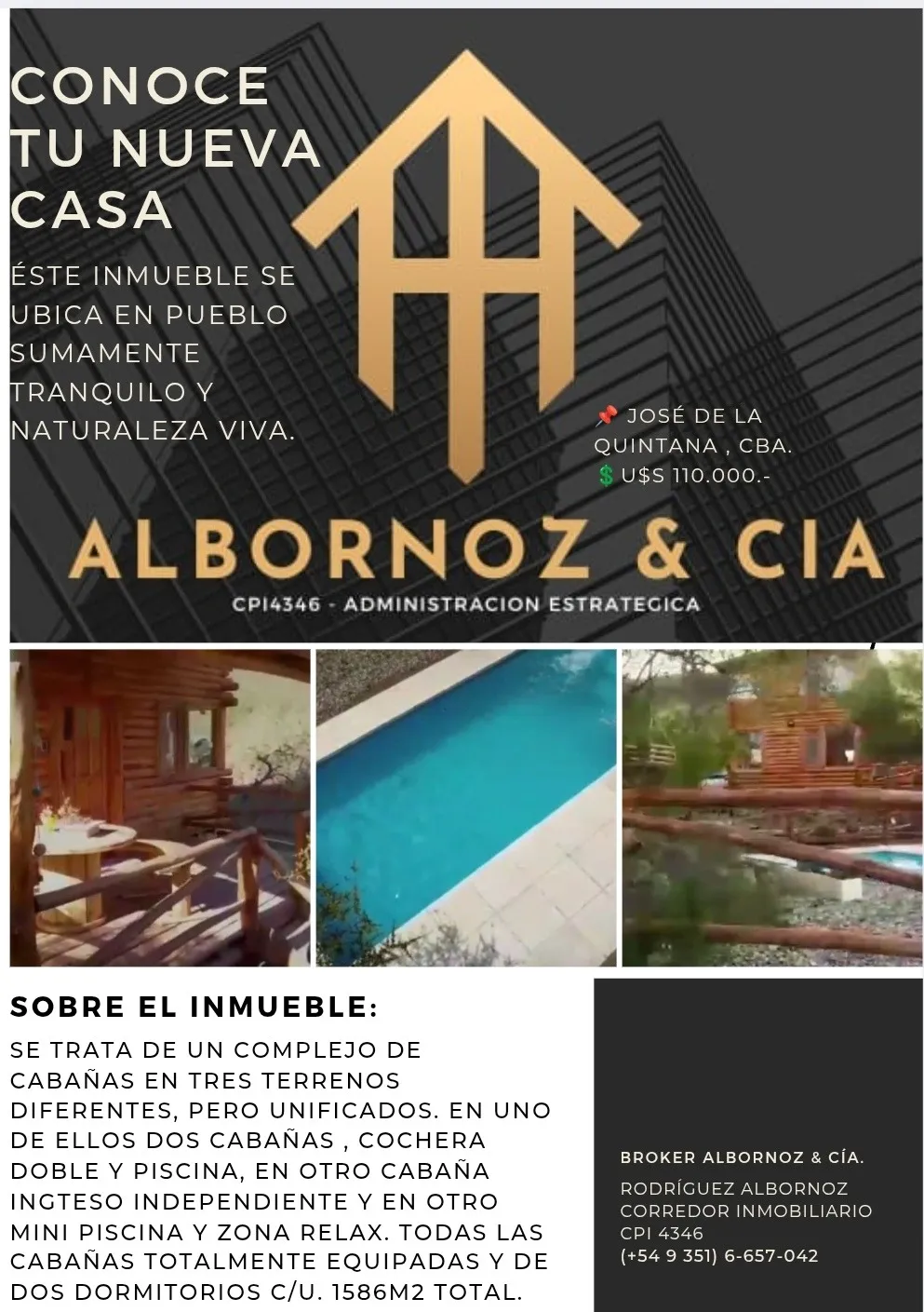 COMPLEJO DE CABAÑAS EN JOSÉ DE LA QUINTANA